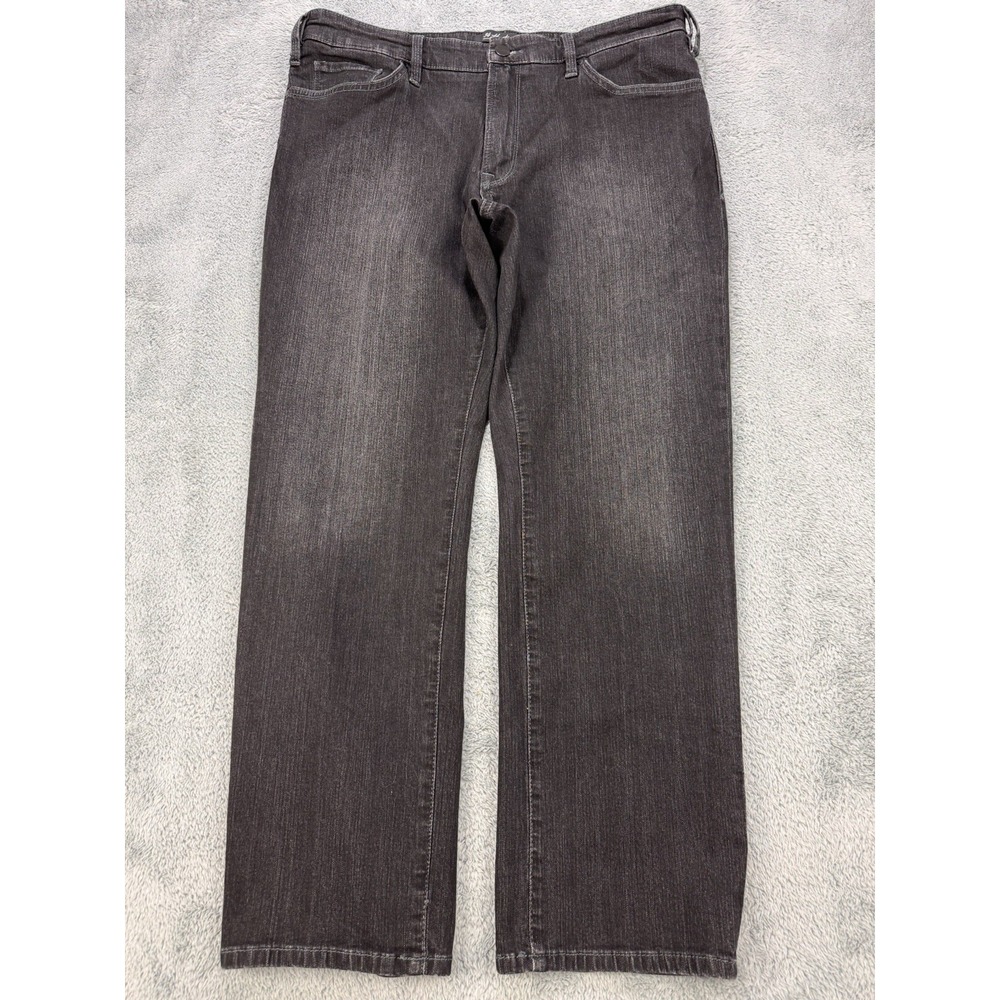 34 Heritage Charisma Jeans Men Black 38x30 Comfort Rise Classic Straight Denim